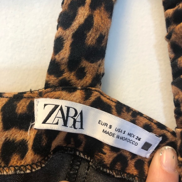 Zara Leopard Print Mini Dress - Picture 8 of 10